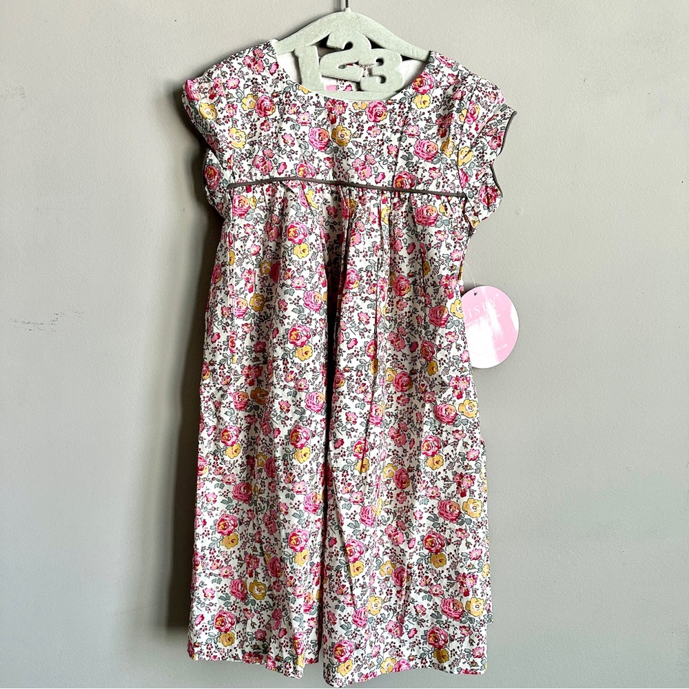 NWT Bisby by Little English Charlotte Dress in Pink Garden Size 6